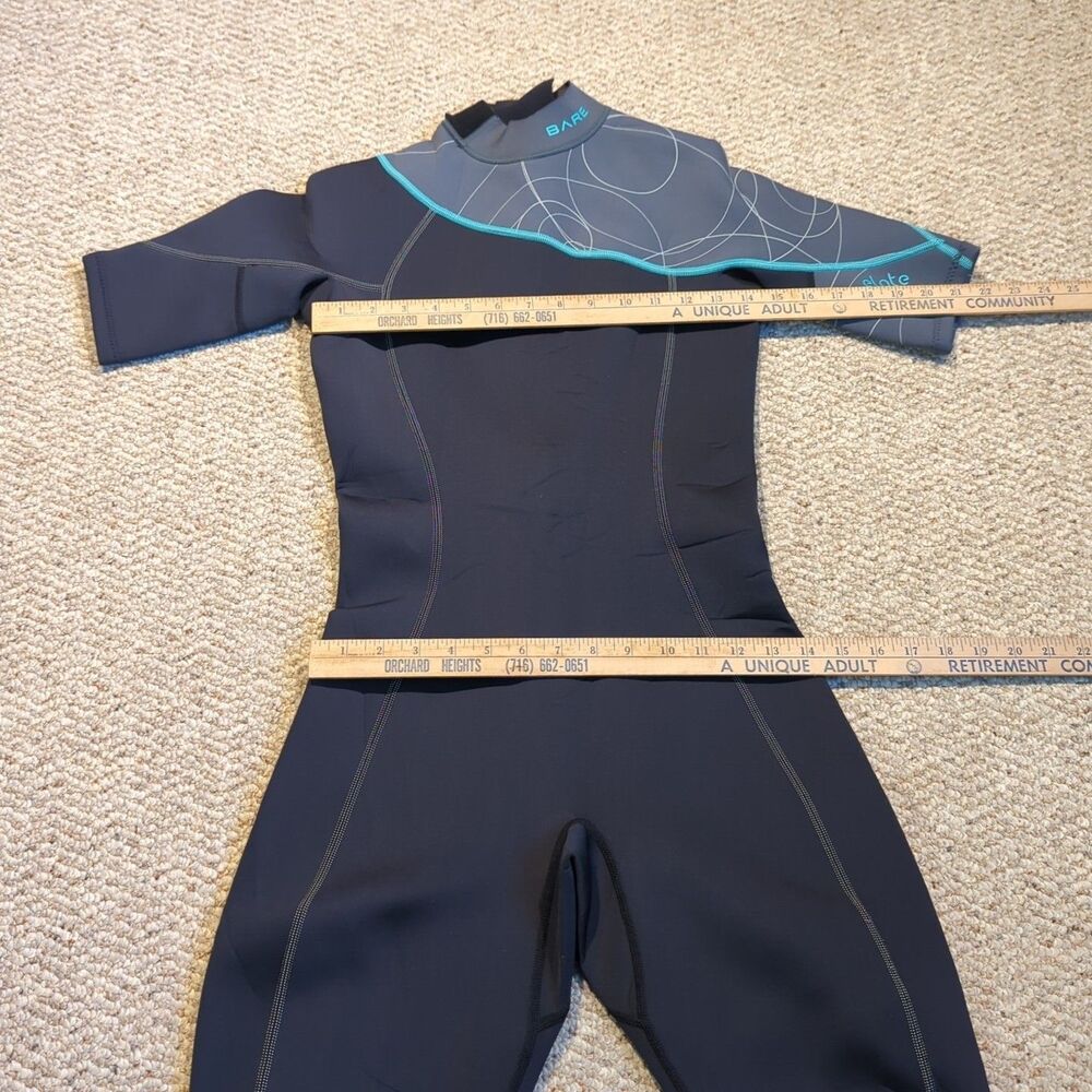 Bare Elate Wetsuit 2mm Womens 6 Black Grey Teal Water Sports Scuba Shorts - Picture 4 of 8